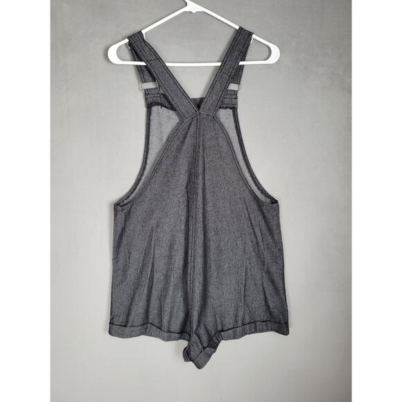 LOLOCCI Overall Shorts for Women Summer Romper Denim Jumpsuit Pockets Small - Picture 6 of 10